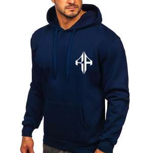 เสื้อฮู้ดแบบสวมหัวของผู้ชายผ้าคอตตอนพิมพ์ลายซิลค์สกรีน100% วัสดุผ้าคอตต้อนโลโก้ตามสั่ง - Product Image 1
