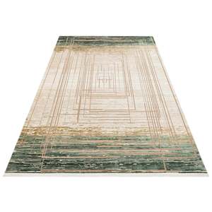 Alfombra Moderna Multicolor Netline PR001, 60% Viscosa, 40% Acrílico, para Dormitorio, Estudio y Habitación Infantil - Product Image 4