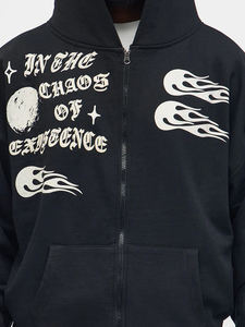 Nueva Llegada Sudadera con Capucha Oversize de Otoño con Hombros Caídos y Cremallera, Color Sólido, Poliéster/Algodón, Personalizable, Ecológica, Transpirable para Hombre - Product Image 6