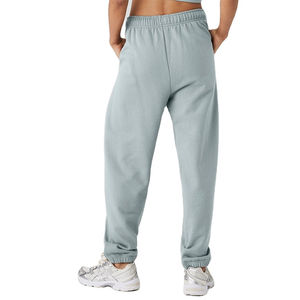 100% Cotton <b>Women</b> <b>Sweatpants</b> with Elastic Waist and Loose Fit <b>Women</b> <b>Sweatpants</b> With Side Side Pockets Wholesale Supplier - Product Image 2