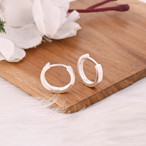 Pendientes de Aro Sólidos Minimalistas de Plata de Ley 925 de 20 mm Personalizados para Mujer, Regalo de Boda Perfecto, Buena Calidad, Moda - Product Image 5
