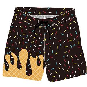 Short de bain à séchage rapide hommes tissu polyester durable ceinture élastique ajustement confortable adapté aux vacances et au sport - Product Image 4