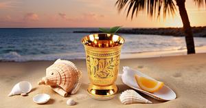 แก้วมิ้นท์จูลิปทองเหลือง ป้องกันการรั่วซึม ความจุ 8.5 ออนซ์ สำหรับงานปาร์ตี้ - Product Image 5