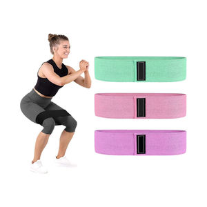 Bandes d'entraînement en coton à résistance lourde tissu d'exercice à domicile cercle de hanche et bandes de butin Gym Fitness boucle entraînement tirer vers le haut - Product Image 2