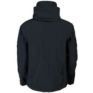 Logo personnalisé Soft Shell imperméable coupe-vent hommes Sports de plein air Polyester hiver travail à capuche Softshell veste de neige - Product Image 5