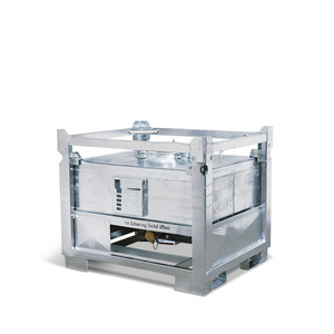 Contenitore ASF, monostrato, con uscita sul fondo, volume da 445 a 1000 litri, zincato a caldo - Product Image 1