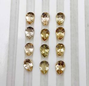 ลูกแพร์เบริลสีเหลืองตามธรรมชาติขนาด5*7-6*8มม. สำหรับการทำเครื่องประดับได้รับการรับรองจาก IGI - Product Image 2