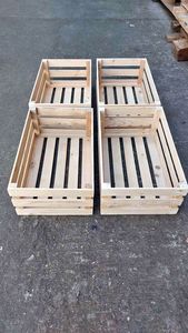 Natural Wooden Box - Wooden Storage Box- Wooden Kitchen Organiser- Wooden <b>Crates</b> Customized Size Wooden Storage - Product Image 5