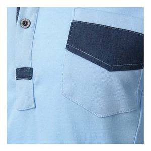 Summer High Street Style Hommes pour polos Col noir Design personnalisé Jersey de coton respirant Plus Size Casual Style for Me - Product Image 5