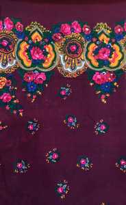 Wholesale 125cm Geometric Leaf <b>Square</b> Polyester Babushka <b>Scarf</b> Casual Style Digital Printing Skin-Friendly Durable Eco-Friendly - Product Image 5