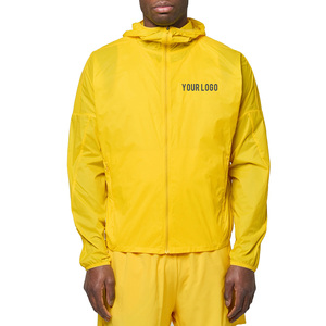 Healy Custom Zipper Windbreaker Elastic Sleeve Classic Hoodie Design Polyester <b>Waterproof</b> Outdoor <b>Coat</b> - Product Image 4