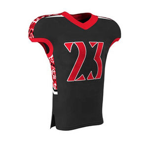 Uniformes de fútbol negro y americano Conjuntos de sublimación digital Jersey y pantalón Uniformes de fútbol juvenil al por mayor - Product Image 2