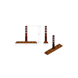 Plastic Road Dividing Button with Delinator 100x80x20cm Turkey - Product Image 1