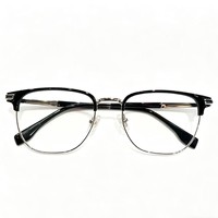Gafas Minimalistas Redondas de Metal con Marco Delgado y Diseño Anti Luz Azul