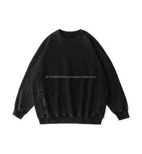 Sudadera con Capucha Extra Grande de Diseño Personalizado de Alta Calidad, Sudadera Lavada con Efecto Desgastado - Product Image 1