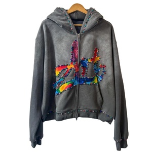 Old Street Vintage Hoodie Alta calidad 100% Algodón Lavado ácido Piedra Lavado Fleece Invierno Estampado Patrón Tamaño 3XL - Product Image 4