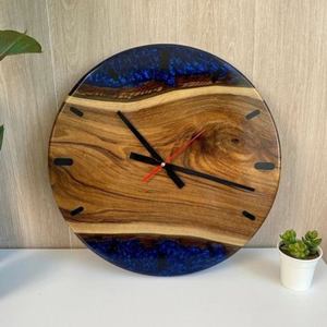 Đồng hồ treo tường nhựa epoxy với thiết kế đá hóa thạch và hiệu ứng tuổi thích hợp cho các điểm nhấn theo chủ đề Lịch Sử Tự nhiên - Product Image 6