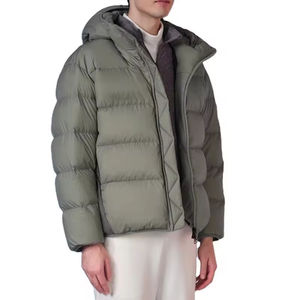 Vente en gros Manteau rembourré chaud pour hommes avec logo personnalisé Vêtements d'extérieur d'hiver Veste bulle d'air pour hommes Fabrication de vêtements d'extérieur - Product Image 3