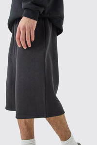 Pantalones Cortos Largos de calidad Premium para hombre, transpirables, 100% algodón, logotipo bordado personalizado, ajuste holgado, pantalones cortos cómodos transpirables para hombre - Product Image 5