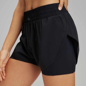 Mujer Anti-stripping Cintura alta Retracción Pantalones cortos para correr GYM Fitness Lulu Yoga Shorts - Product Image 1