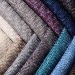 Nueva moda 430gsm tapicería transpirable tela de lino retardante de llama tejido aspecto de lino poliéster para sofá vestido falda niños Cruz - Product Image 5