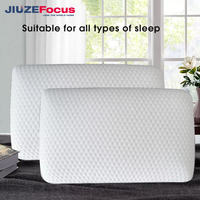 Oreiller de luxe pour hôtel et maison, en mousse à mémoire de forme, avec soutien cervical, confortable, en fibres de polyester moelleuses, lavable, en mousse à mémoire de forme 3D
