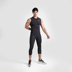 เสื้อกล้ามรัดรูปสำหรับผู้ชาย GA สีชาร์โคล - Product Image 4