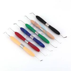 Resin <b>Knife</b> with Silicone Handle Wholesale Dental Resin Filler Aesthetic Restoration Tools Dental <b>set</b> surgical instruments - Product Image 1