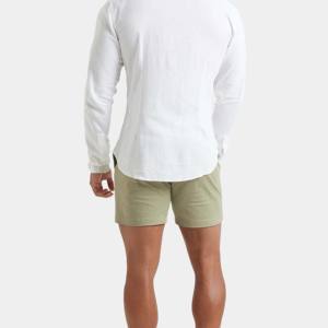 กางเกงขาสั้นผ้าชิโนสำหรับผู้ชายกางเกงขาสั้นผ้าฝ้ายระบายอากาศได้ดีป้องกันการหดตัว - Product Image 4