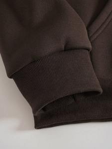 เสื้อฮู้ดผ้าฟลีซสำหรับผู้ชายเสื้อฮู้ดซักแบบสวมหัวมีฮู้ดพิมพ์ลายสกรีนโลโก้ขนแกะรุ่นเฮฟวีเวตวินเทจ - Product Image 2