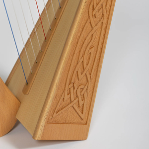 พิณไอริชขายส่ง ผลิตตามสั่ง คุณภาพดีที่สุด วัสดุไม้ เครื่องดนตรี พิณไอริช - Product Image 2