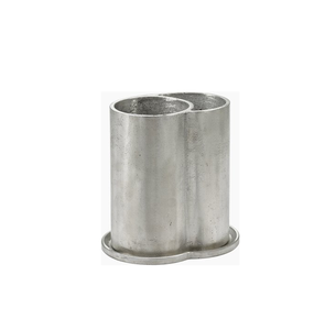 Refroidisseur à vin et seau en acier design en fonte d'aluminium poli Refroidisseur à vin et boissons avec couvercle et poignée seau - Product Image 3