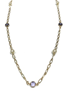 Collier pendentif améthyste au design élégant avec chaîne Collier améthyste naturelle Station délicate Bijoux minimalistes pour femmes Cadeaux - Product Image 4