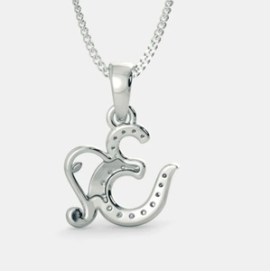 Hermoso colgante de moissanita blanco personalizado con dije de plata de ley Chapado en diamante para hombres y mujeres estilo de moda - Product Image 2