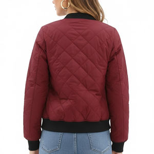 <b>Women</b> Winter <b>Warm</b> Long Sleeve Bomber Jacket For Online Sale Factory Direct Supplier <b>Women</b> Winter Bomber Jackets - Product Image 2
