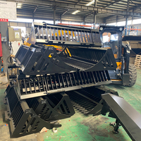 Mini selip Steer pemuat ember batu selip Steer Loader lampiran ember batu