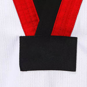 ชุดฝึกศิลปะการต่อสู้พร้อมเข็มขัดสำหรับฝึกคาราเต้เทควันโดคาราเต้น้ำหนักเบาทนทานปรับขนาดได้พอดี - Product Image 4