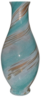 Décoration d'intérieur de luxe Tammaro Home Twist Teal en verre de Murano, design artisanal italien haut de gamme
