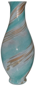 Décoration d'intérieur de luxe Tammaro Home Twist Teal en verre de Murano, design artisanal italien haut de gamme - Product Image 3