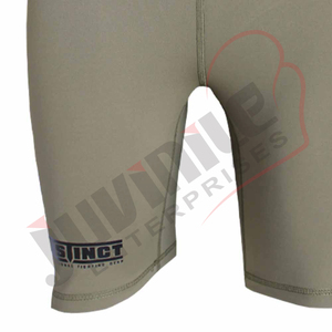 กางเกงขาสั้นรัดรูปเอวสูงแบบสั้นเอวยางยืดกันแบคทีเรียแห้งเร็วระบายอากาศได้ดีสำหรับยิมฟิตเนสยิม - Product Image 4