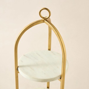 ที่วางเค้กทำจากไม้และเรซิ่นที่ตกแต่งอย่างหรูหราแท่นวางขนมหวานสำหรับงานเลี้ยงวันเกิดงานแต่งงานและห้องครัวในบ้านแบบทันสมัยใช้จากอินเดีย - Product Image 3