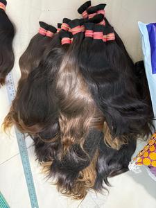 100% paquets de cheveux humains vierges indiens bruts naturels de qualité 15A Body Wave Extensions de qualité supérieure de couleur naturelle - Product Image 5