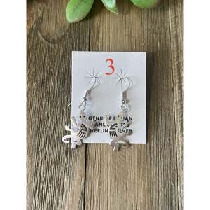 <b>Sterling</b> <b>Silver</b> Navajo <b>Dangle</b> Lizard <b>Earrings</b> with Freshwater Pearl and Shell - Product Image 4