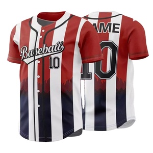 Maillots de baseball et de softball personnalisés en polyester 100 % par sublimation, maillots de softball roses, maillots de baseball unis - Product Image 1