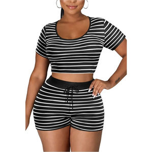 2025 otoño nuevo personalizado de talla grande para mujer Slim Fit de dos piezas de entrenamiento ecológico antiestático sólido gráfico camisas conjuntos 100% - Product Image 1