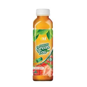 500ml VINUT Mejor botella Bebida Diseño de embalaje Té verde real con fábrica de jugo de fresa de Vietnam - Product Image 1