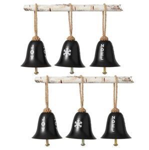 Ornement de Noël en métal en forme de cloche, de bonne qualité, vente en gros, décoration murale pour arbre de Noël, maison, Noël, Nouvel An, fabriqué en Inde - Product Image 1