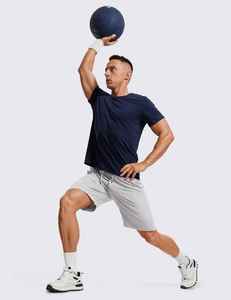 <b>Men's</b> Double Layer Workout Running <b>Shorts</b> Comfort <b>Elastic</b> <b>Waistband</b> Quick Dry Gym Jogging <b>Shorts</b> 2 Layers Solid 2-in-1 <b>Shorts</b> - Product Image 4