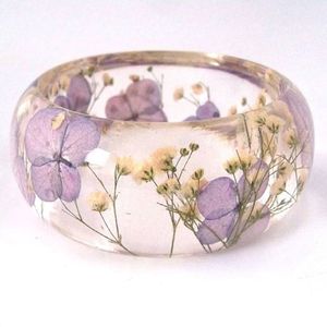 UNIQUE Fine Jewelry Fine Bracelets Bracelets Fine Chain & Link Bracelets Acrylique Resin Flower Bangle Bracelet Bijoux pour - Product Image 1