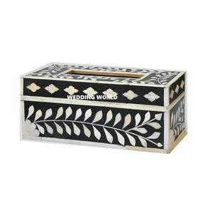 Boîte à mouchoirs en bois de qualité supérieure classique élégant fait à la main meilleure vente de vaisselle nouvelle boîte à mouchoirs en bois en gros - Product Image 4